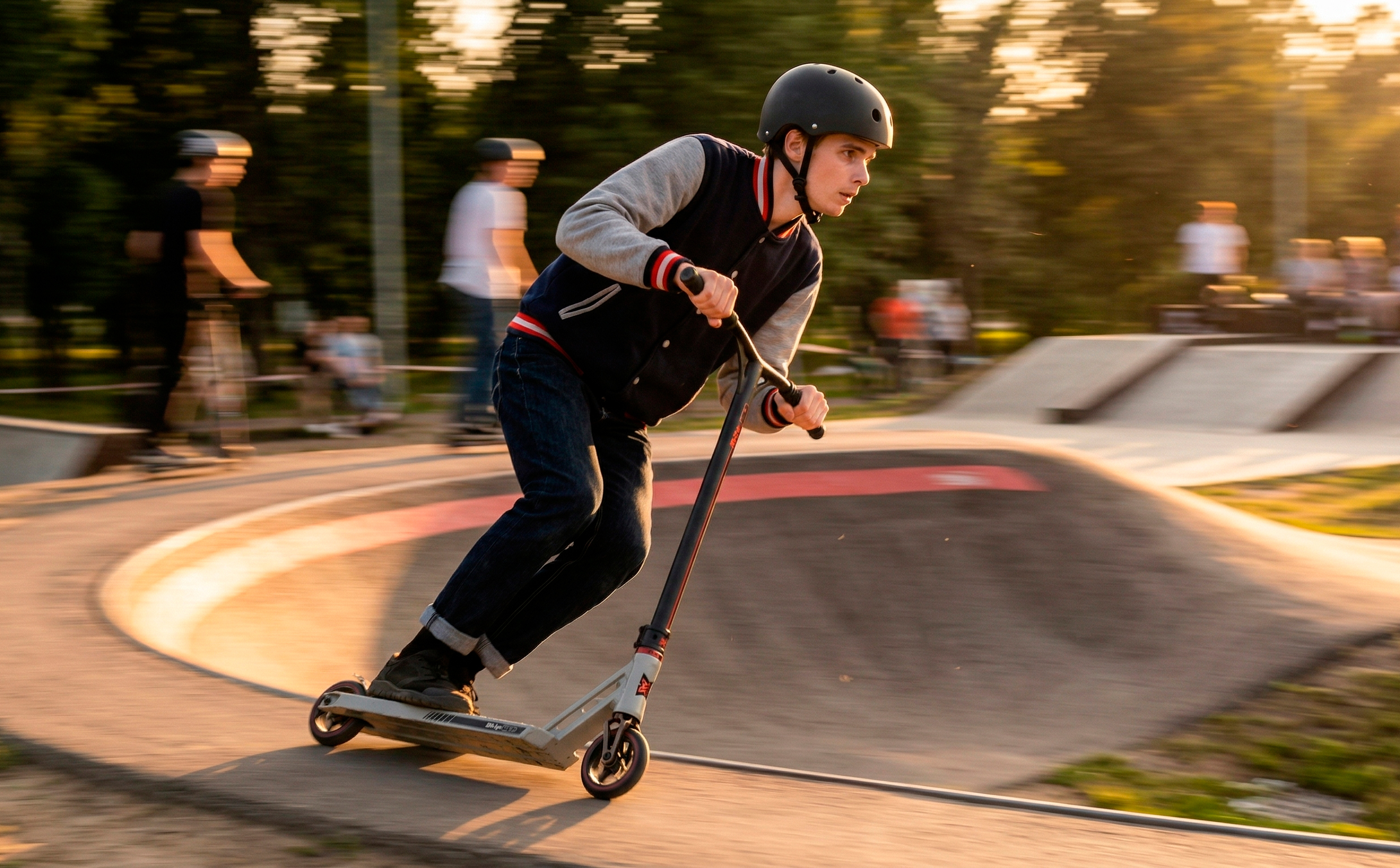 Самокат SKIP X-GEP серый