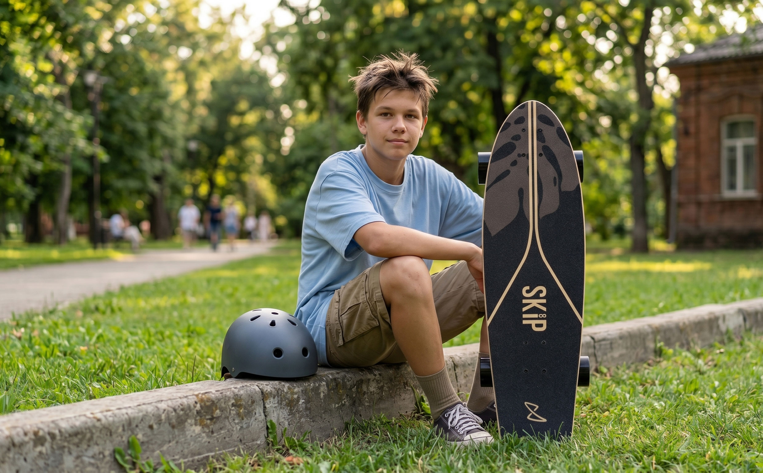Круизер SKIP Surfskate 32" Woodlogo