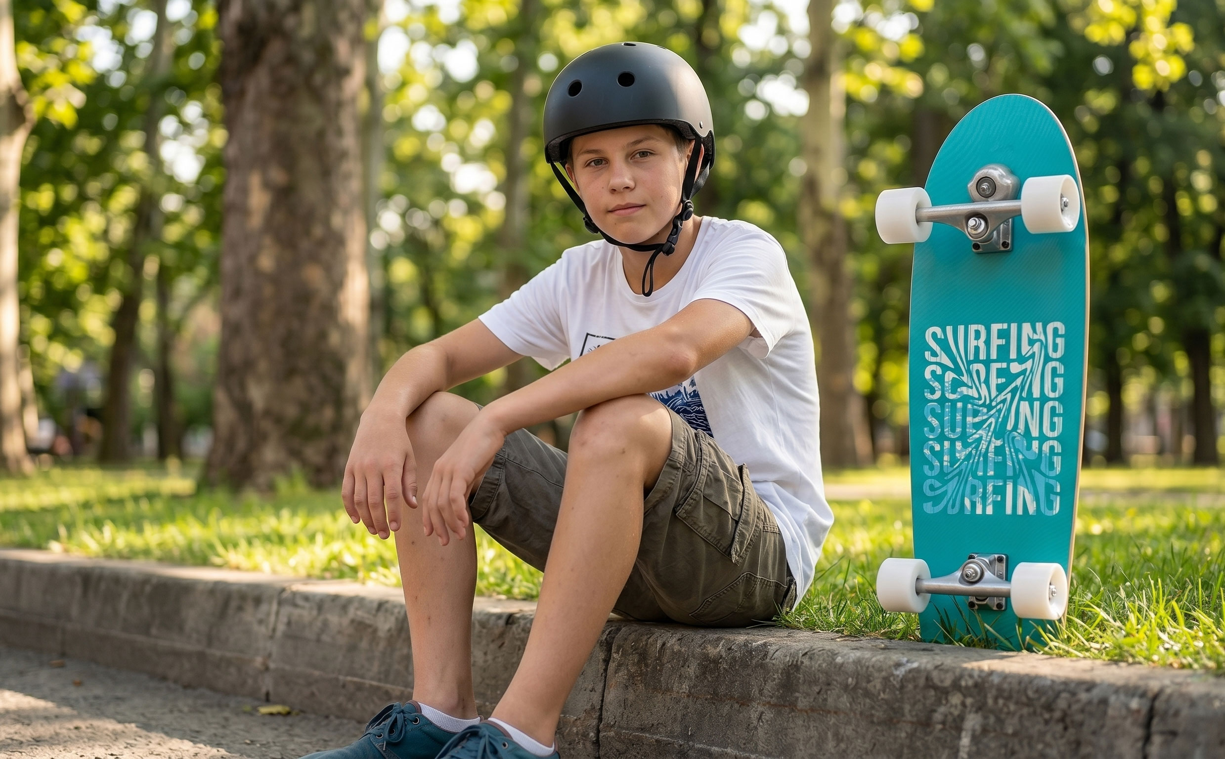 Круизер SKIP Surfskate 34" Teal